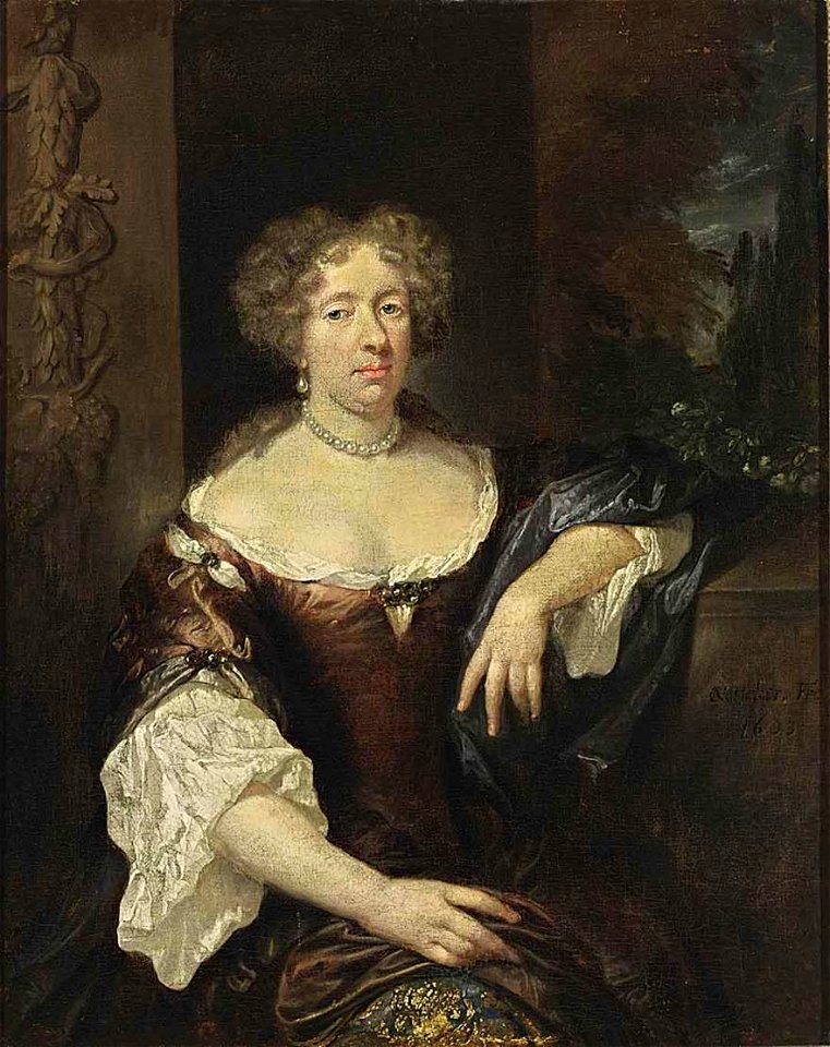 Caspar Netscher - Portrait of a Lady - WGA16527