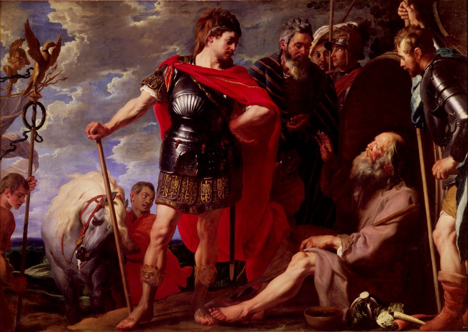 Caspar de Crayer Alexander and Diogenes