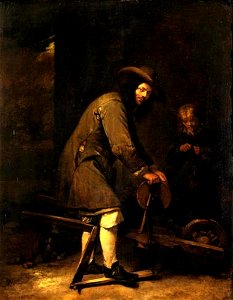 Caspar Netscher - De messenslijper - 67 - Sabauda Gallery