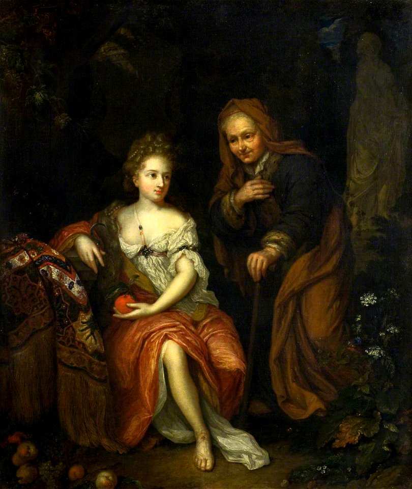 Caspar Netscher - Vertumnus and Pomona DUN DAGM 25 1912-001