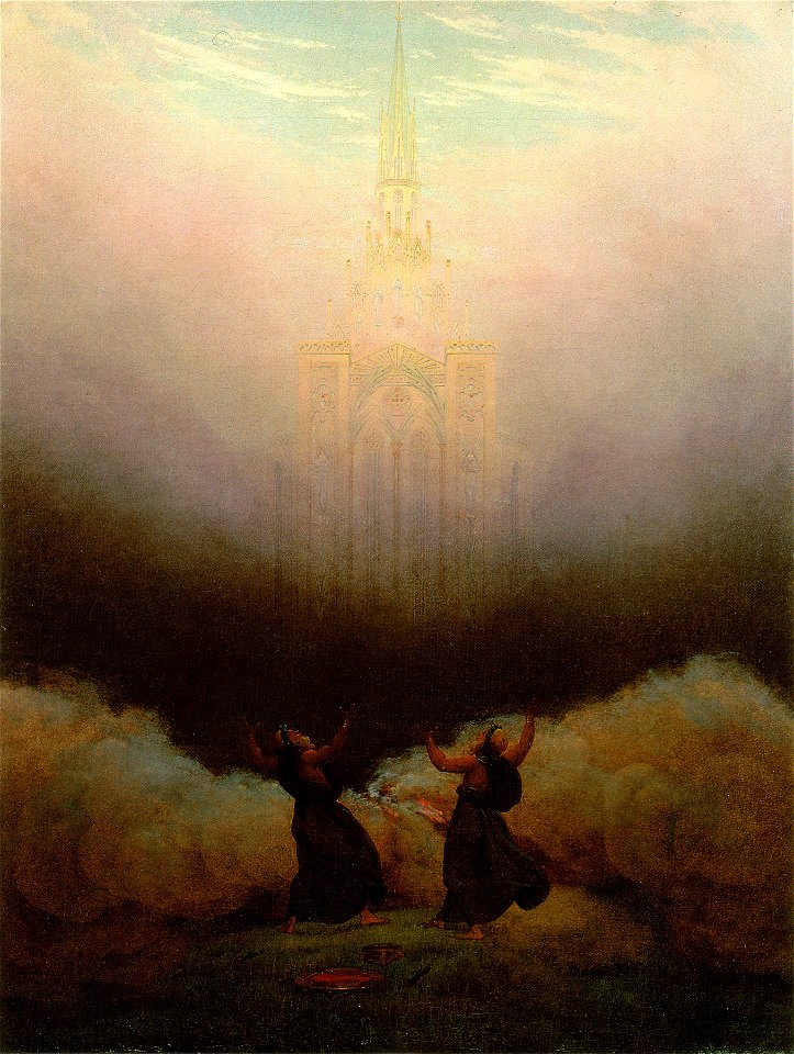 Caspar David Friedrich - Vision der christlichen Kirche (1920)