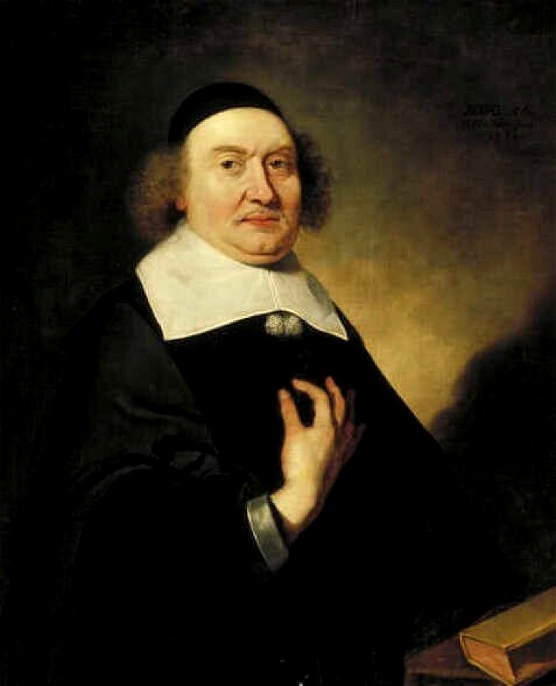 Caspar Netscher - Portret van een 56-jarige predikant - 1588 (OK) - Museum Boijmans Van Beuningen