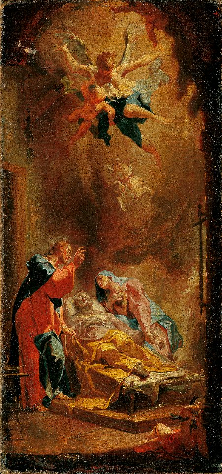 Caspar Franz Sambach - Der Tod des heiligen Joseph - 1296 - Österreichische Galerie Belvedere