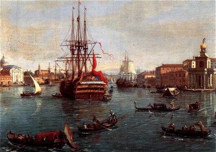 Caspar van Wittel - Bacino di San Marco (detail) - WGA25839