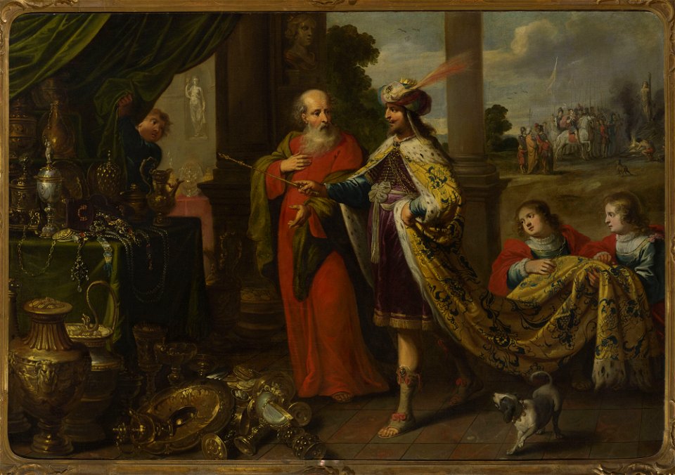 Caspar van der Hoecke - Croesus showing his treasures to Solon (Plutarch, Solon 8, 24) - M.Ob.577 - National Museum in Warsaw