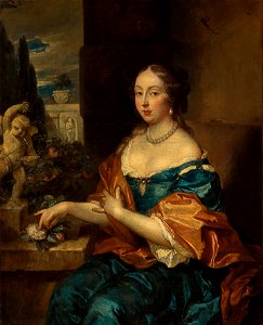 Caspar Netscher - Portret van een vrouw - 1590 (OK) - Museum Boijmans Van Beuningen