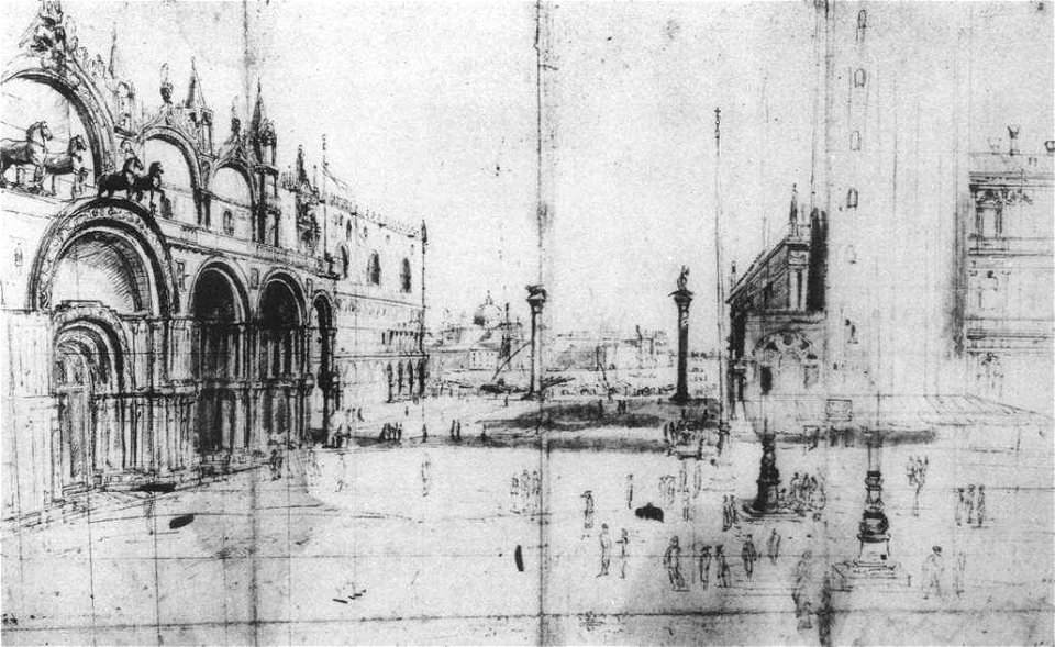 Caspar van Wittel - Piazza San Marco - Looking South - WGA25841