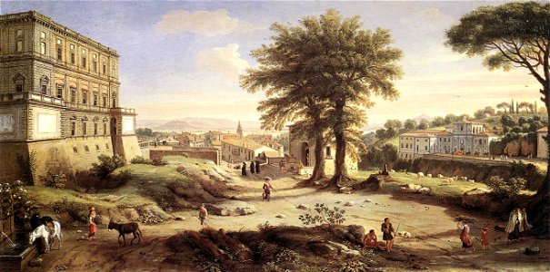 Caspar van Wittel, Villa Farnese at Caprarola (1720–1725, WGA25832)