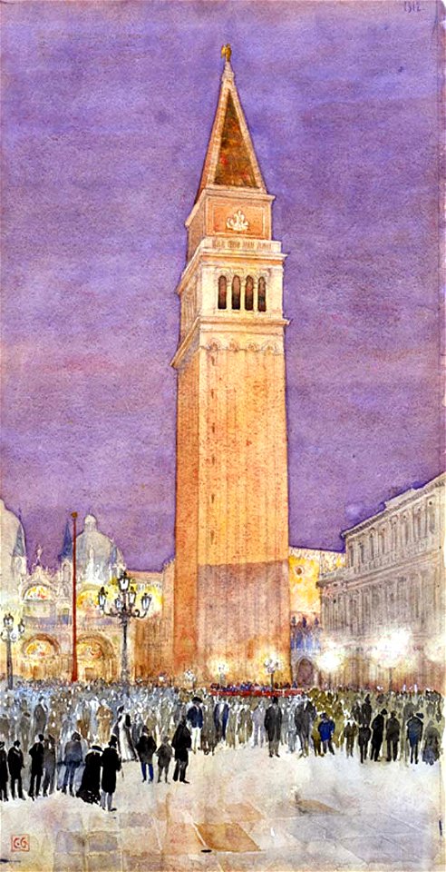 Cass Gilbert - Bell Tower, St. Mark's Square, Venice - 1962.13.10 - Smithsonian American Art Museum