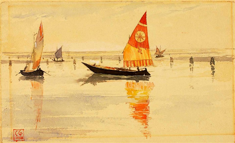 Cass Gilbert - Sailboats (Venice) - 1962.13.38 - Smithsonian American Art Museum