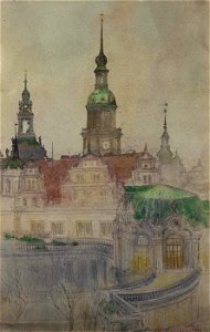 Cass Gilbert - The Zwinger Towers, Dresden - 1962.13.32 - Smithsonian American Art Museum