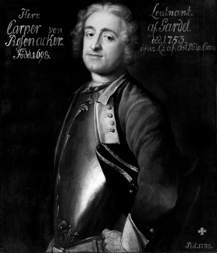Casper Erik Rosenacker, 1698-1753 (Johan Henrik Scheffel) - Nationalmuseum - 15033