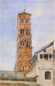 Cass Gilbert - Tower, San Francisco Romano, Rome - 1962.13.9 - Smithsonian American Art Museum