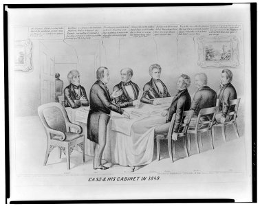 Cass & his cabinet in 1849 LCCN2008661495