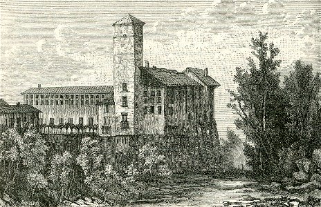Cassano al Jonio antico castello (xilografia di Barberis )