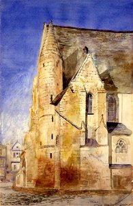 Cass Gilbert - Old Church, Tours, France - 1962.13.23 - Smithsonian American Art Museum