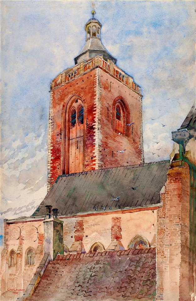 Cass Gilbert - St. Martin's Church, Utrecht, Holland - 1962.13.33 - Smithsonian American Art Museum