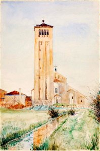 Cass Gilbert - The Tower, Cathedral of Torcello - 1962.13.75 - Smithsonian American Art Museum