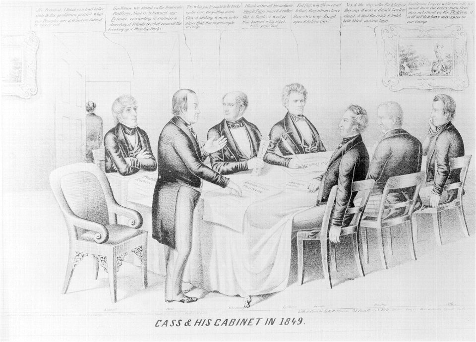Cass & his cabinet in 1849 LCCN2008661495