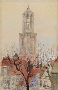 Cass Gilbert - Tower of the Cathedral of Utrecht, Holland - 1962.13.24 - Smithsonian American Art Museum