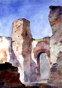 Cass Gilbert - Baths of Caracalla, Rome - 1962.13.21 - Smithsonian American Art Museum