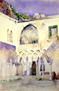 Cass Gilbert - Courtyard, Capucine Monastery, Amalfi - 1962.13.29 - Smithsonian American Art Museum