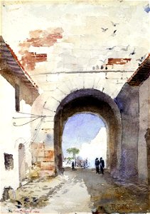 Cass Gilbert - Porta San Paulo, Rome - 1962.13.22 - Smithsonian American Art Museum