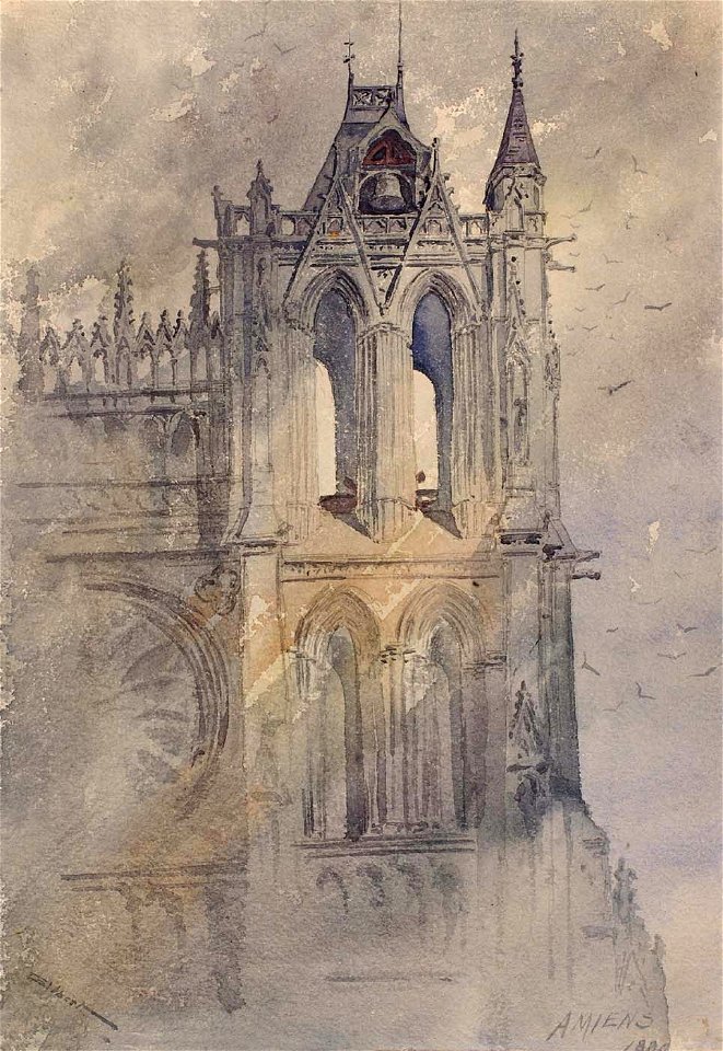 Cass Gilbert - Southwest Tower, Amiens Cathedral - 1962.13.18 - Smithsonian American Art Museum