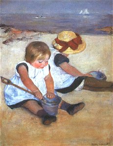 Cassatt Mary Children on the Beach 1884