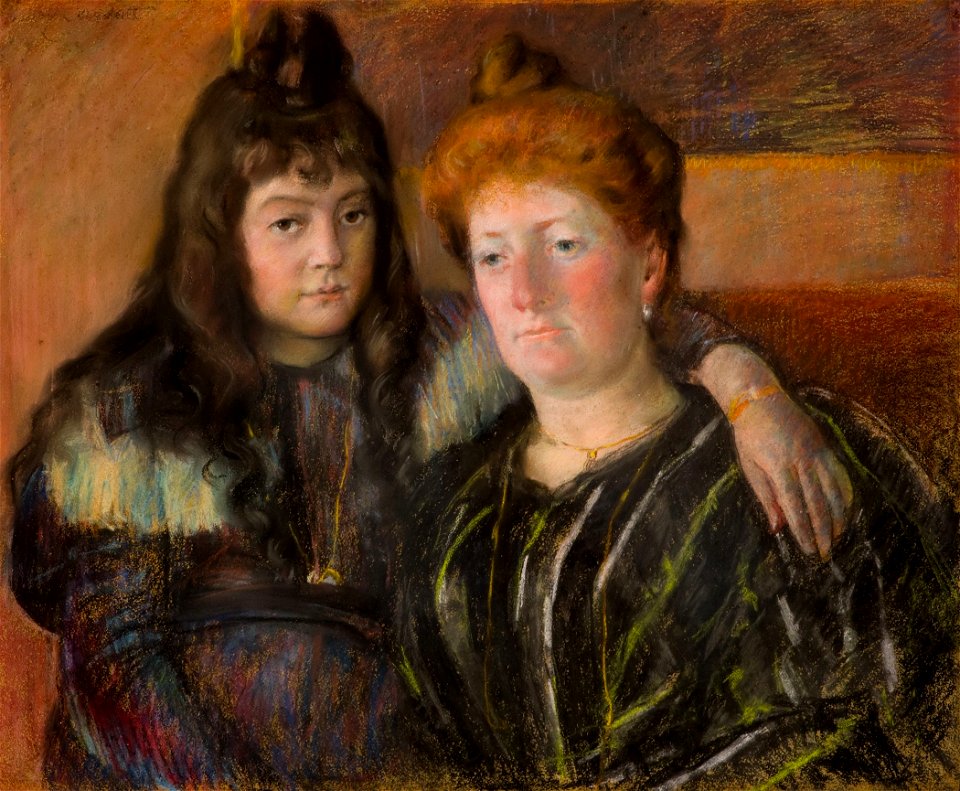 Madame Gaillard and Her Daughter Marie-Thérèse 1899 Mary Cassatt