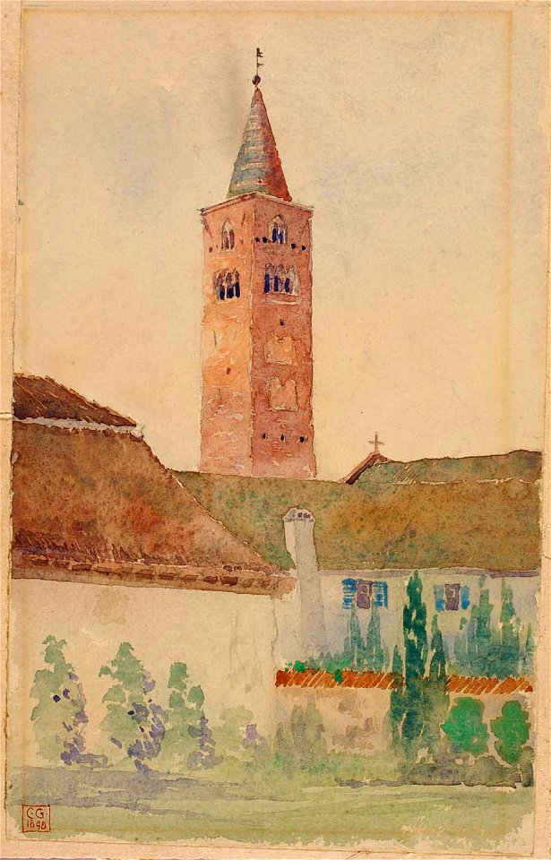 Cass Gilbert - Church Tower, Italy - 1962.13.39 - Smithsonian American Art Museum