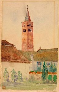 Cass Gilbert - Church Tower, Italy - 1962.13.39 - Smithsonian American Art Museum