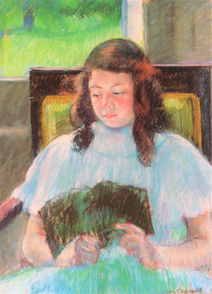Cassatt Mary Young Girl Reading 1908