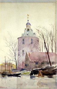 Cass Gilbert - Tower at Enkhuisen, Holland - 1962.13.27 - Smithsonian American Art Museum