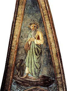 Andrea del castagno, affreschi di san zaccaria, san giovanni evangelista