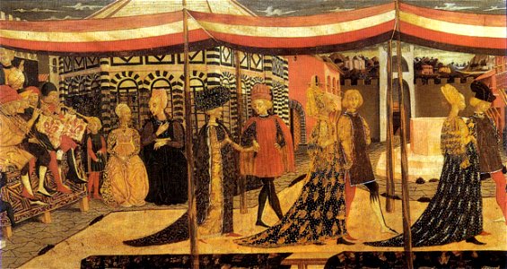 Cassone adimari (dettaglio) by lo scheggi, Galleria dell'Accademia, Firenze