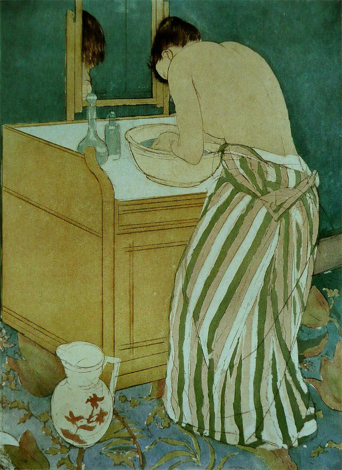 Mary Cassatt - Femme à sa toilette