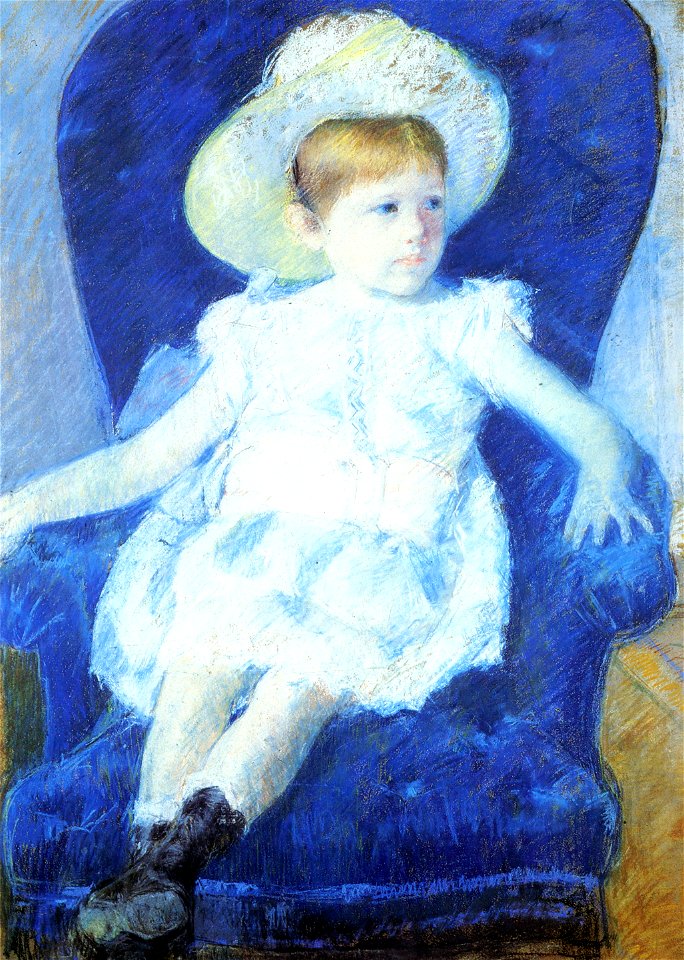 Cassatt Mary Elsie in a Blue Chair 1880