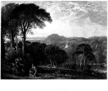 Cassilis Castle engraving by William Miller after D O Hill