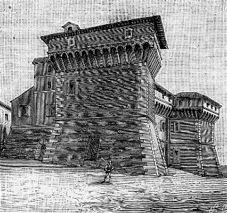 Castel del Rio – Rocca degli Alidosi (xilografia)