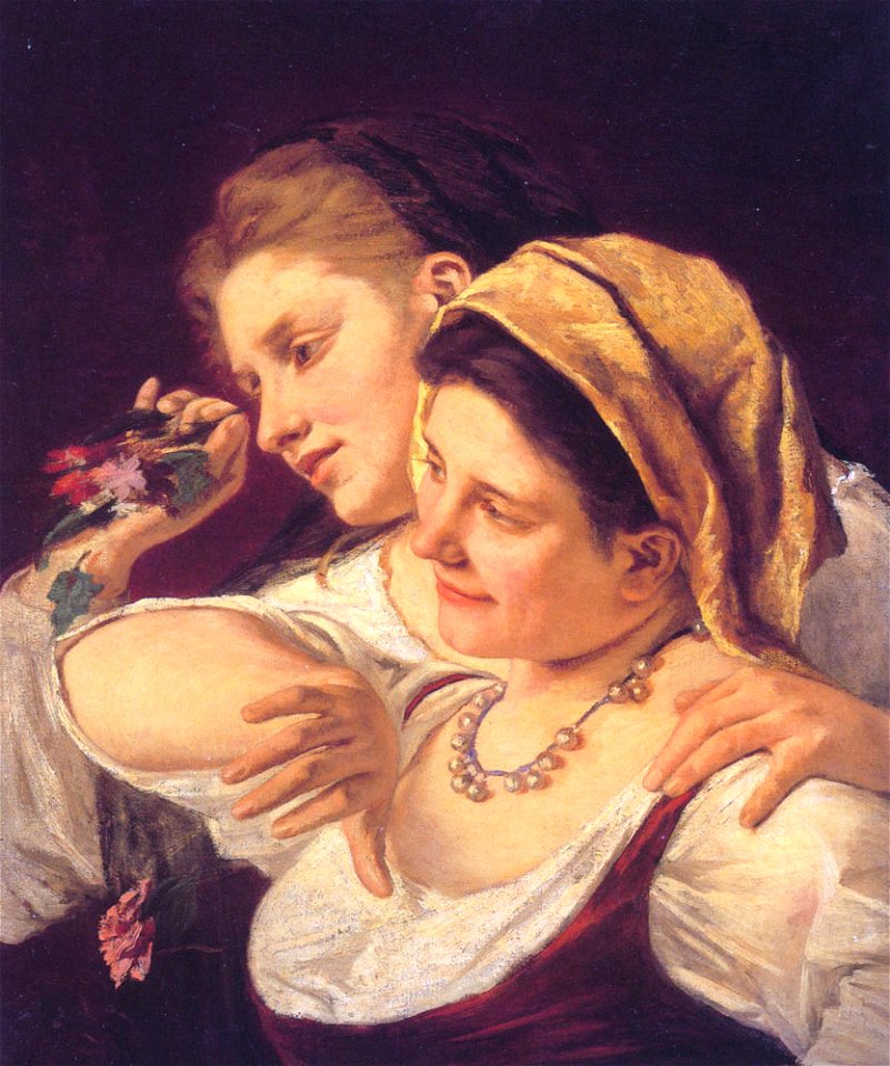 Cassatt Mary Two Women Throwing Flowers 1872