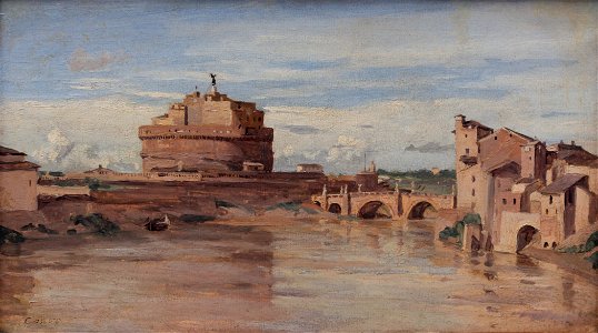 Castel Sant'Angelo by Corot Louvre RF1622 n02