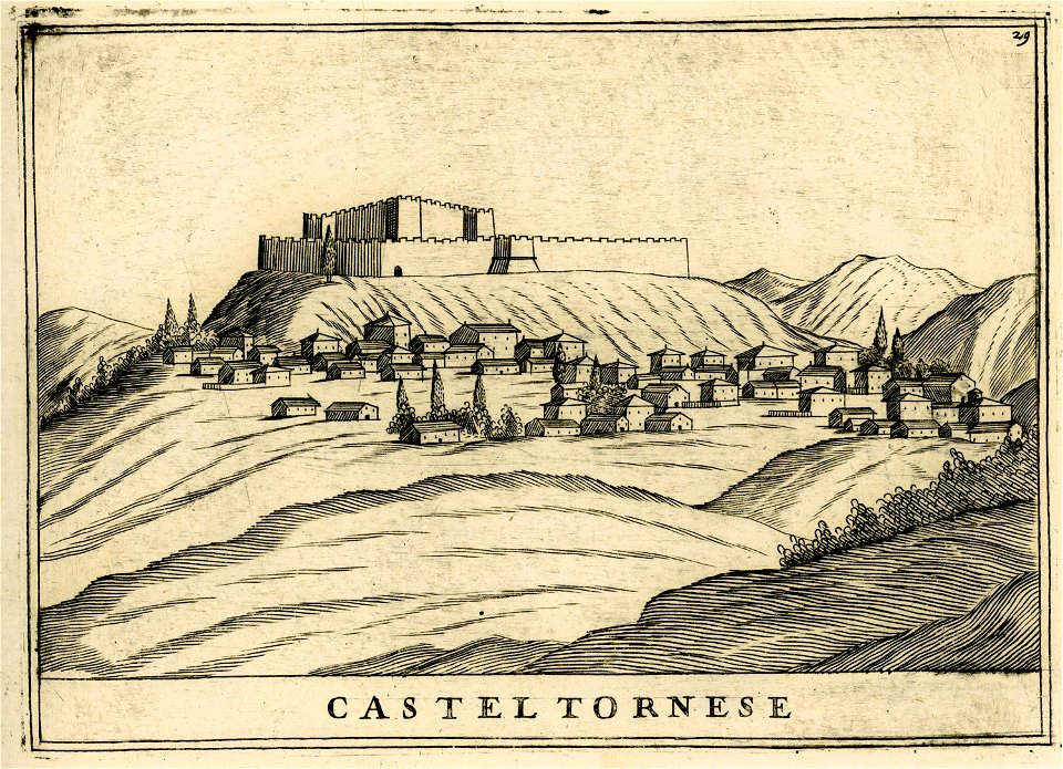 Castel Tornese - Coronelli Vincenzo - 1688