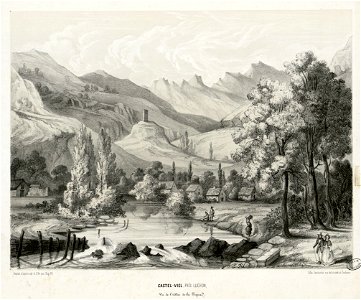 Castel-Viel, près Luchon, Vu de l'allée de la Pique - Fonds Ancely - B315556101 A LATOUR 014