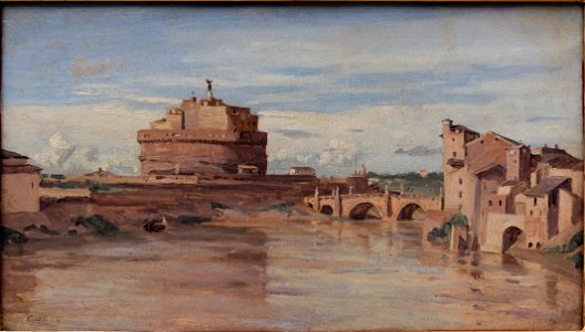 Castel Sant'Angelo by Corot Louvre RF1622 n01
