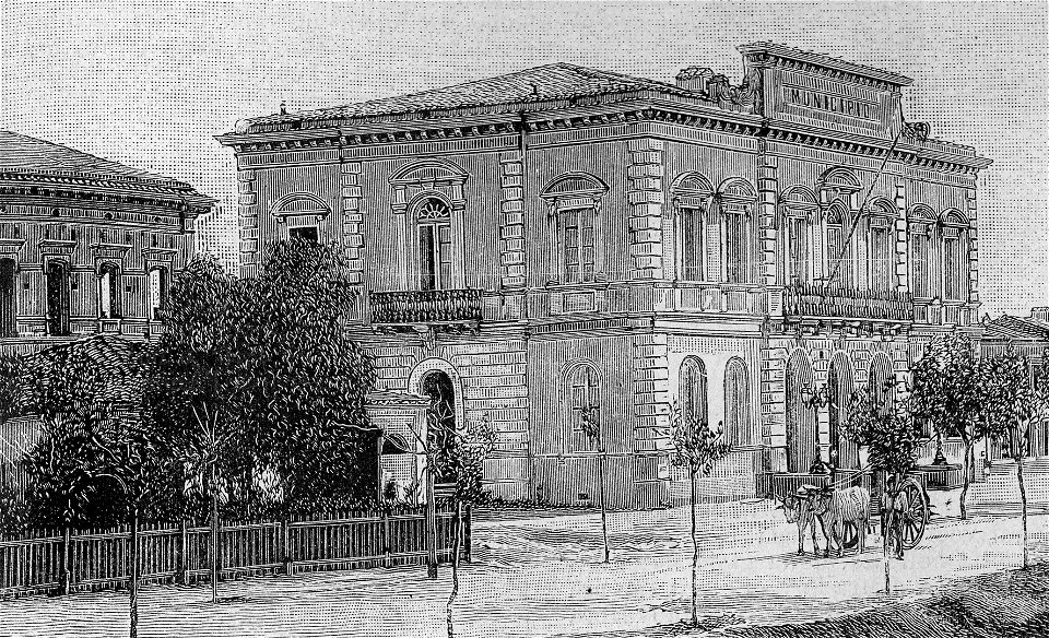Castellammare – Il Municipio (xilografia)