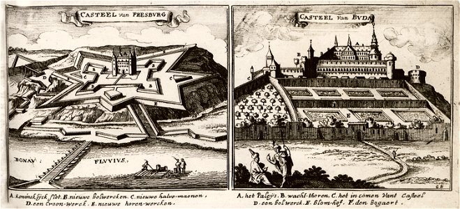 Castel van Presburg Castel van Buda - Peeters Jacob - 1686