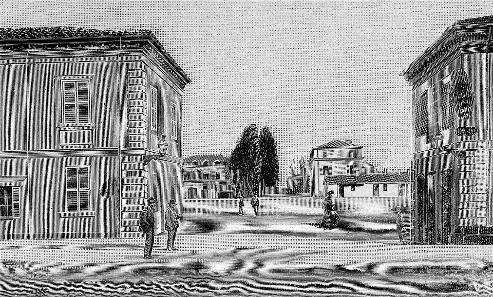 Castellammare – Viale Umberto I (xilografia)