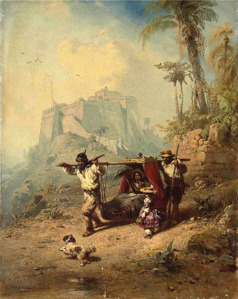 Castello del Pico, Madeira by Eduard Hildebrandt