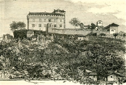 Castello di Roppolo xilografia di Barberis